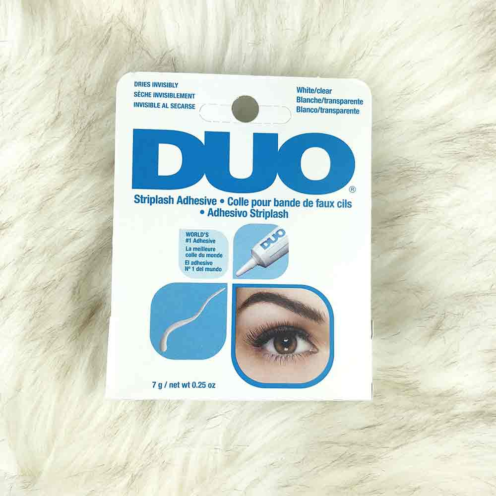 DUO Strip Lash Adhesive White/Clear for Strip False Eyelashes, 0.25 oz